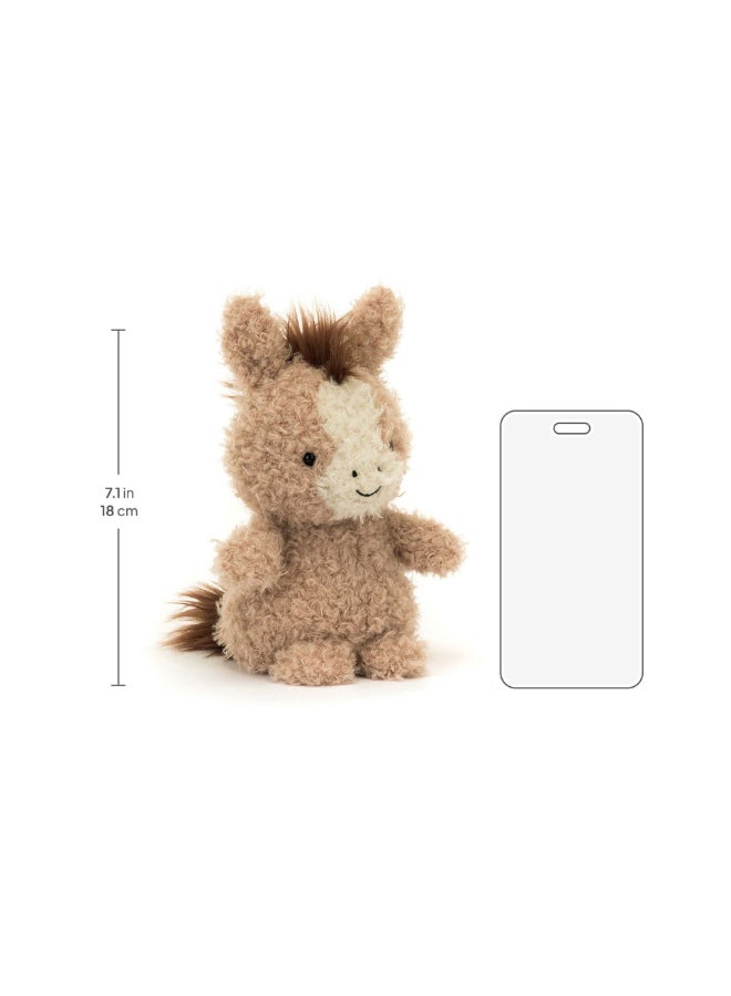 Jellycat حصان صغير محشو – لعبة محشوة ناعمة بأرجل كوردية، هدية عيد الحب لطيفة للأطفال والبالغين، مجموعة جليكات، 18 سم - Image 4
